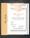 Shiny Golden Mandala Wedding Invitation 2