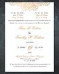 Shiny Golden Mandala Wedding Invitation 3