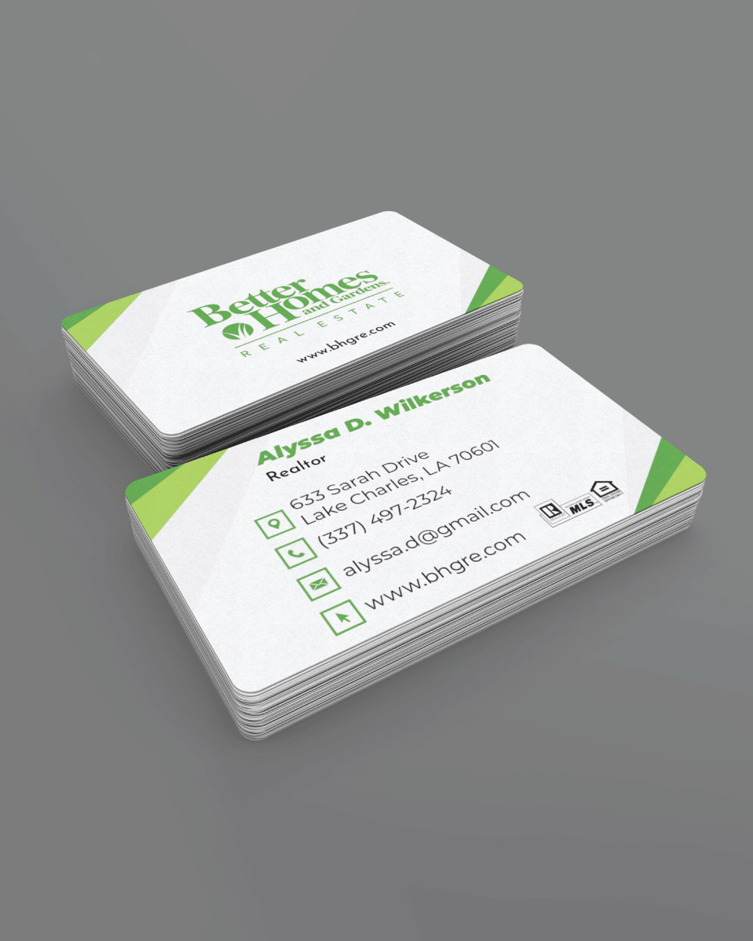 Green Corners BHGRE Business Cards