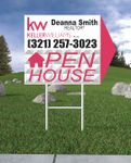 Keller Williams Realty Complex Geometric Arrow Shape Sign
