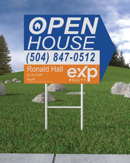 Exp Realty Soft Colors Arrow Shape Sign