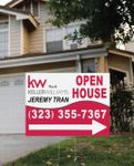 Keller Williams Realty Red Curved Design Yard Sign
