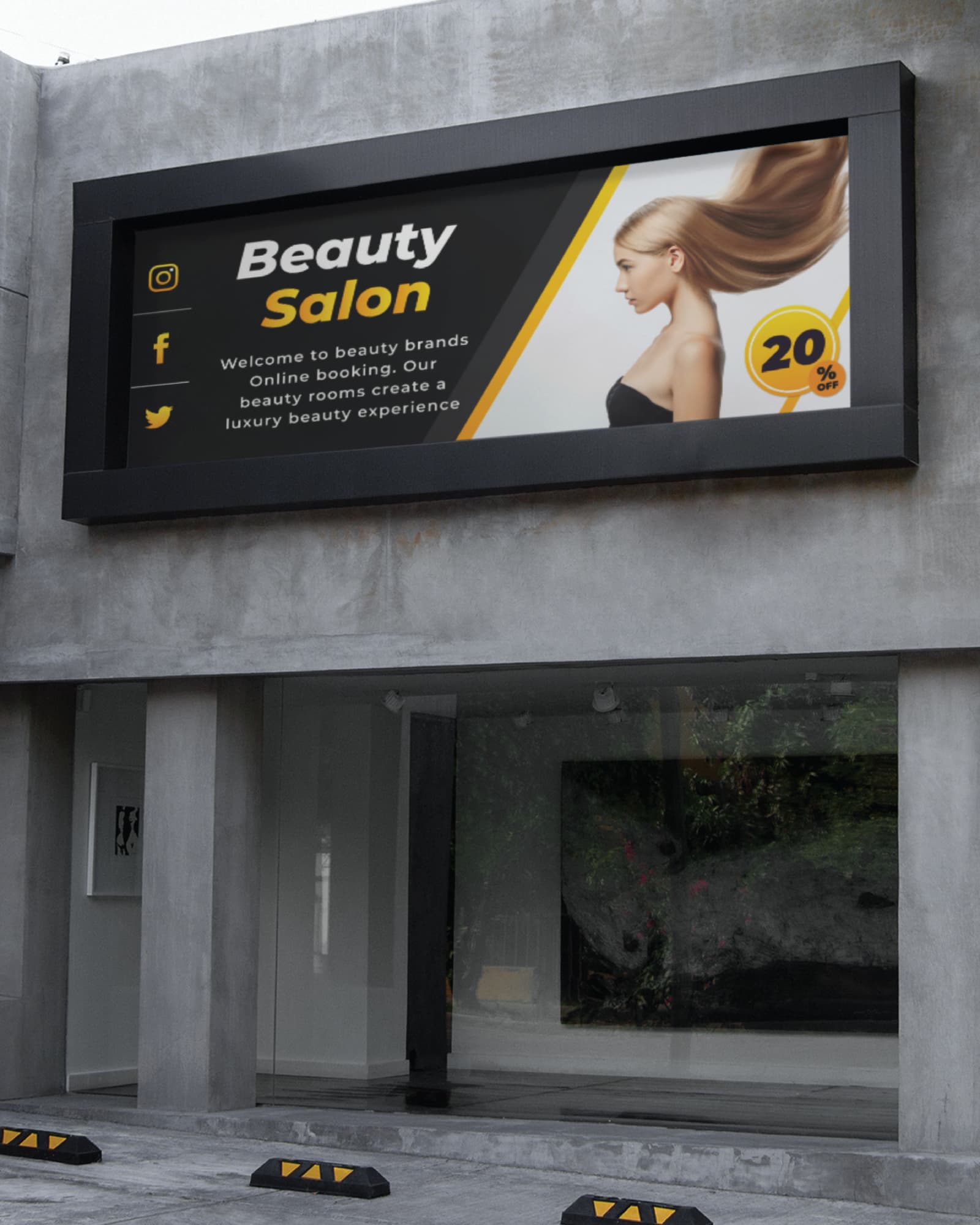 Minimalist Black 13oz. Standard Vinyl Banner