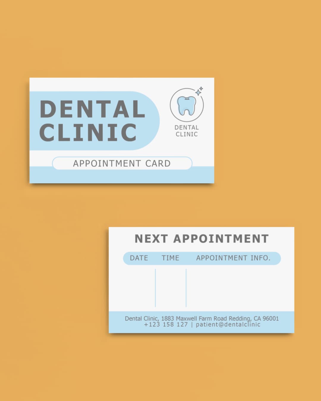 Blue Minimalist Business Cards