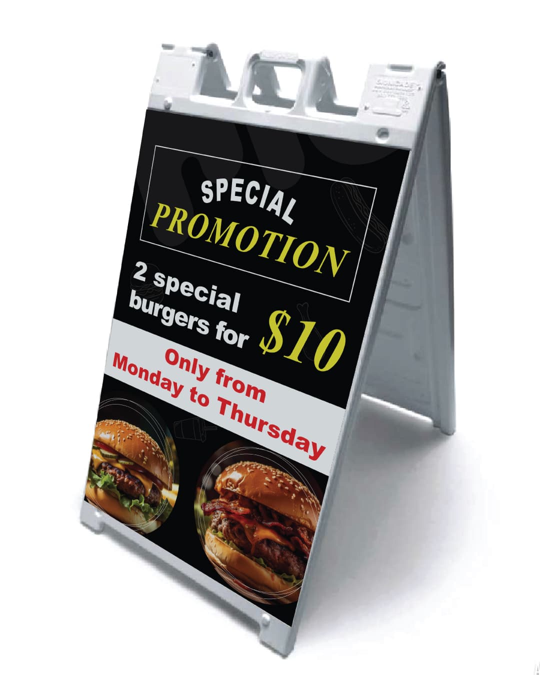 Minimalist Black A Frame Signs