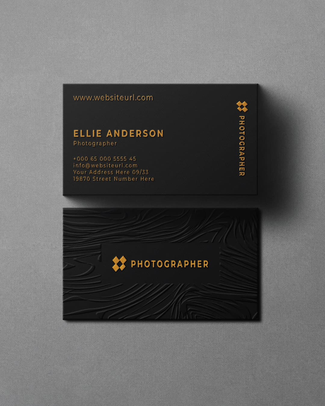 Raised Foil Business Cards