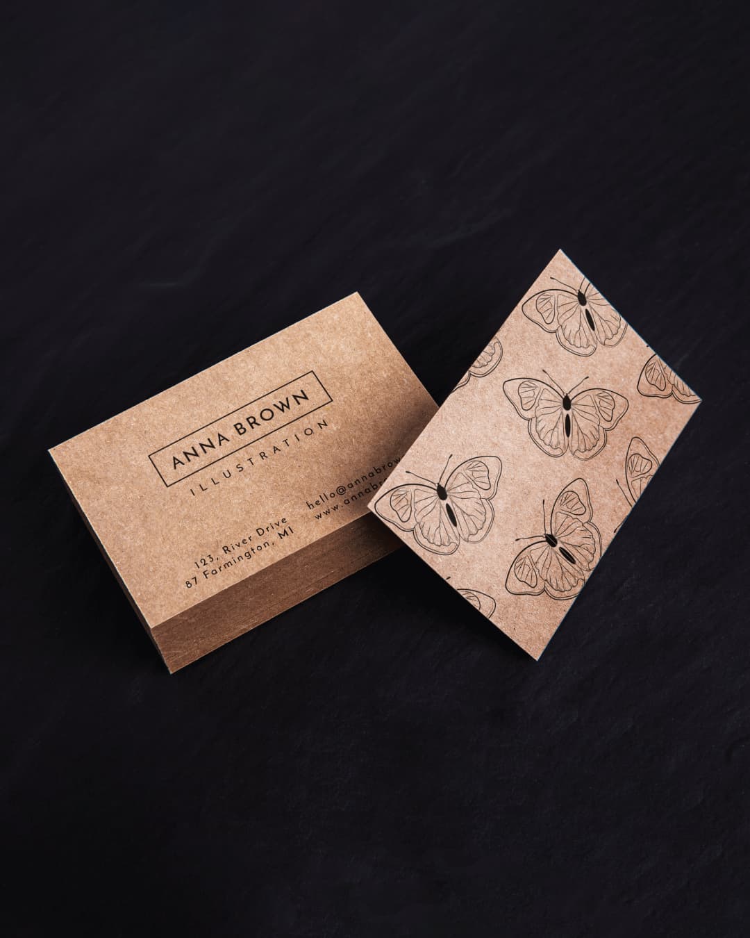 Brown Kraft Business Cards