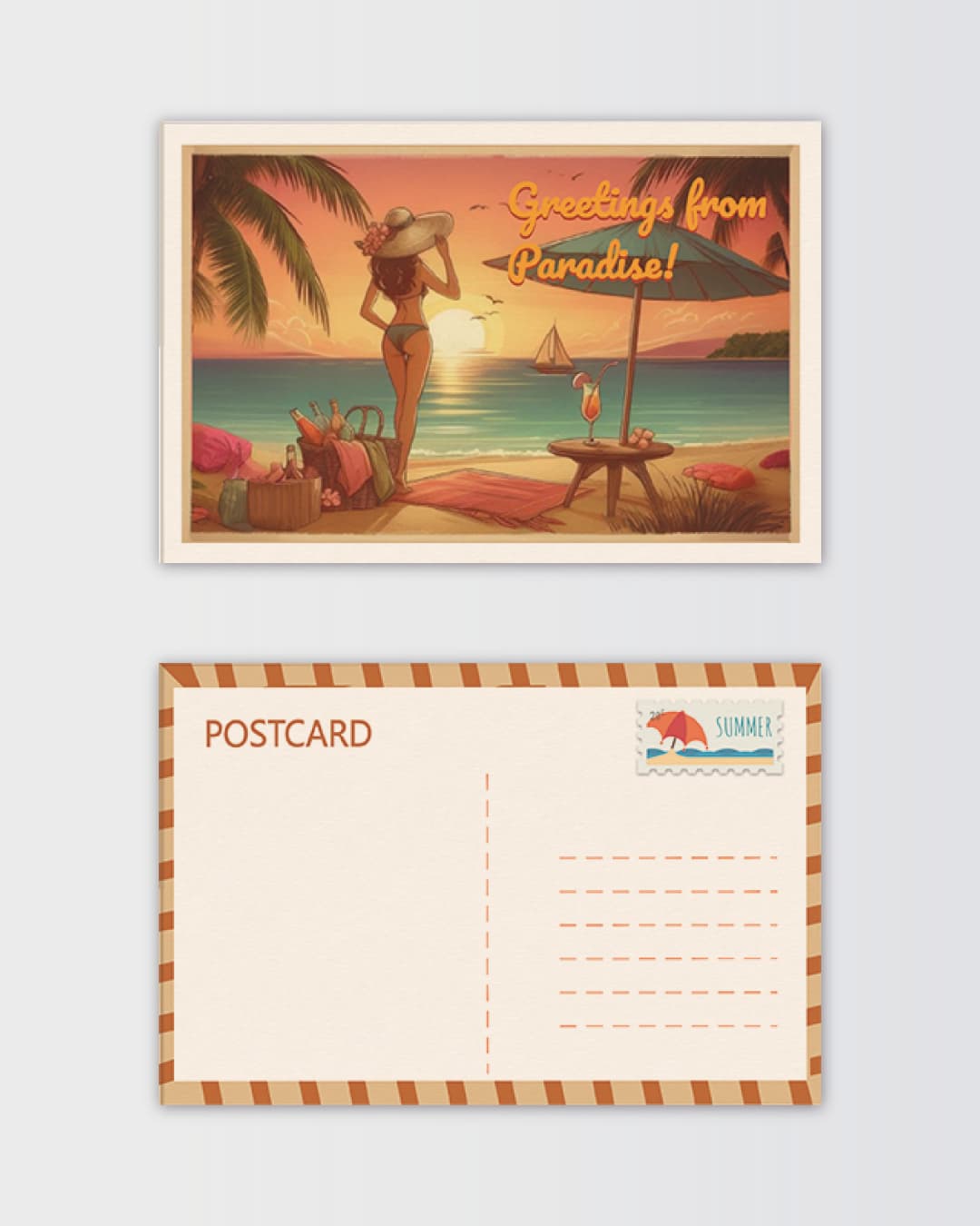 Illustrated Postcards