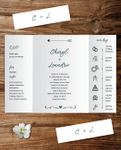 Refined Sunset Silhouette 5x7 Gate Fold Wedding Invitation