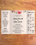 Soft Pink 5x7 Gate Fold Wedding Invitation