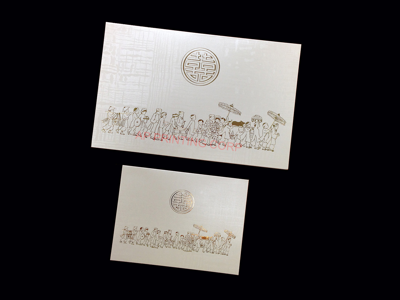 RD4-TT-V-SHT [V-L-01] Crimson & Gold Wedding Entourage