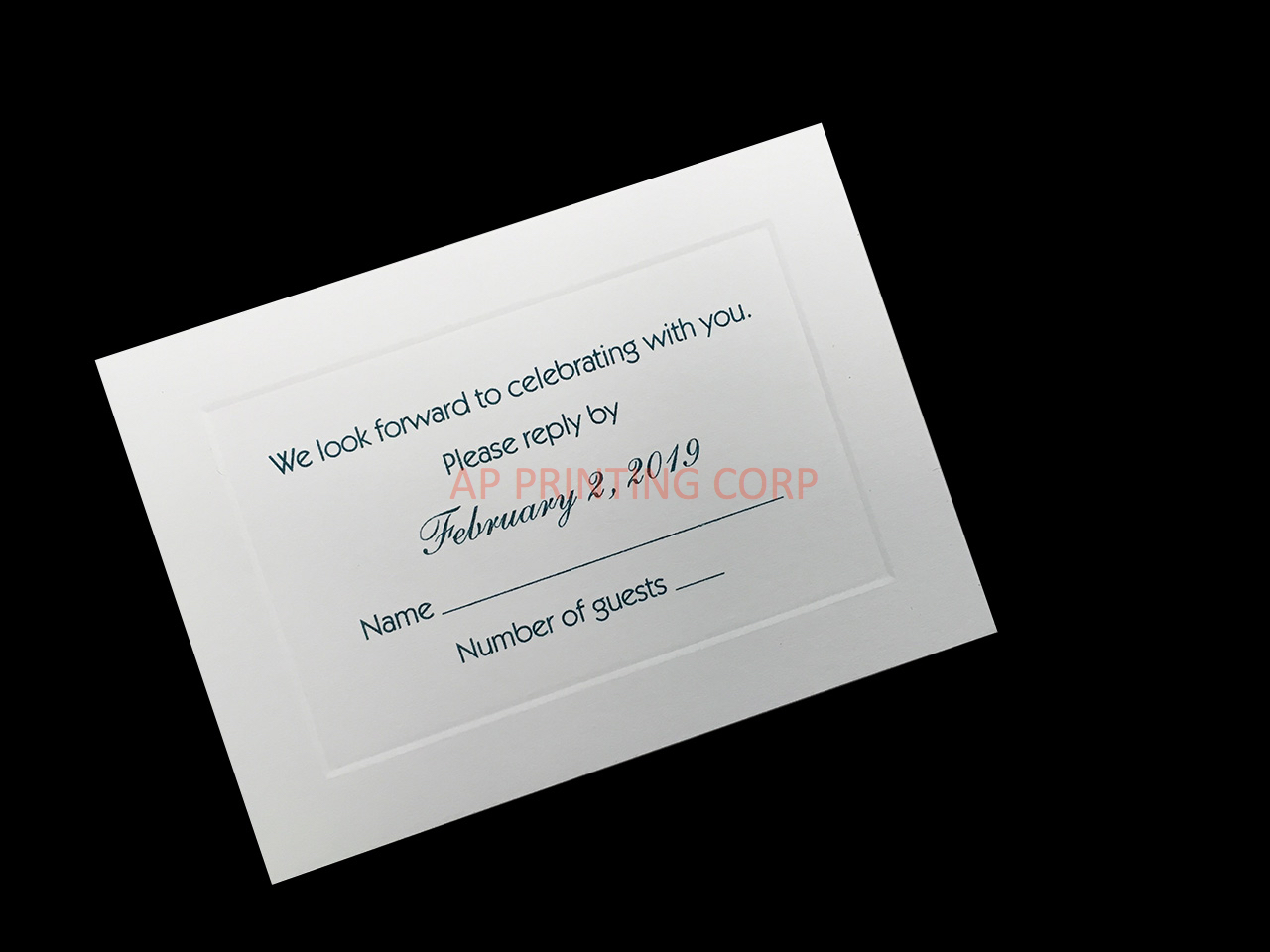 White Paneled Petite [CC-01] Elegant Wedding Invitation