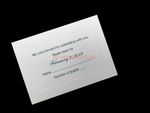 White Paneled Petite [CC-01] Elegant Wedding Invitation
