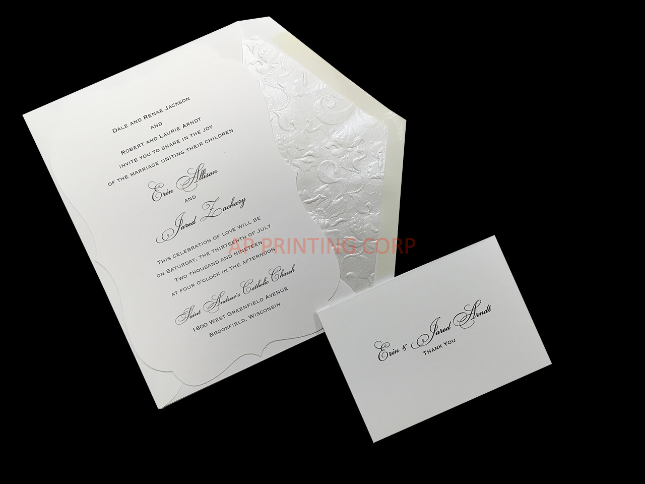 Simply Elegant [CC-35] Elegant Wedding Invitation