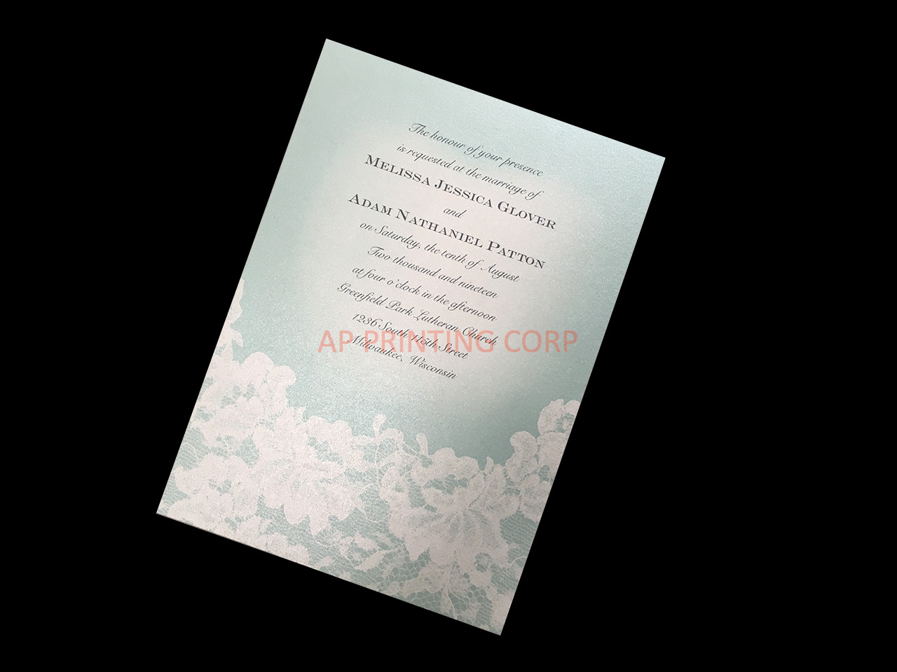 Lace Appeal [CC-45] Elegant Wedding Invitation