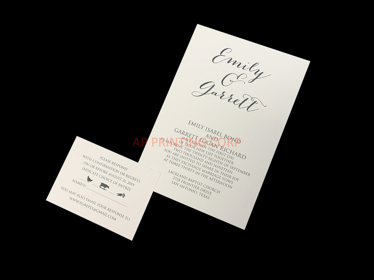 Simply Sublime [CC-20] Elegant Wedding Invitation