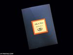 PAL-57-MMM Sapphire, Mandarin, White Gold Pocket & Folder Invitation