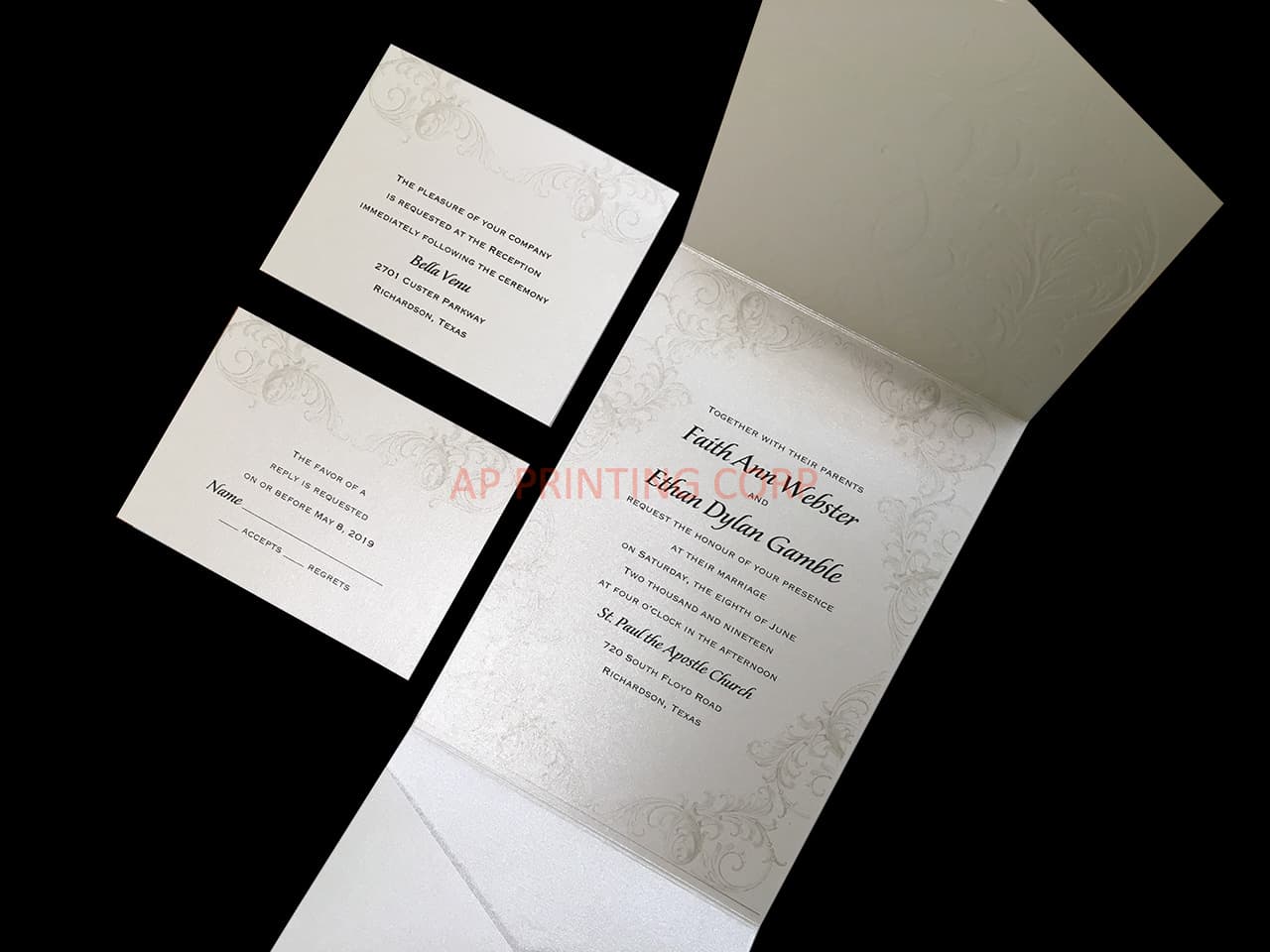 Baroque Brilliance [CC-88] Pocket & Folder Invitation
