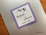 PAL-57-MMM Silver, Amethyst, Ice Silver Pocket & Folder Invitation