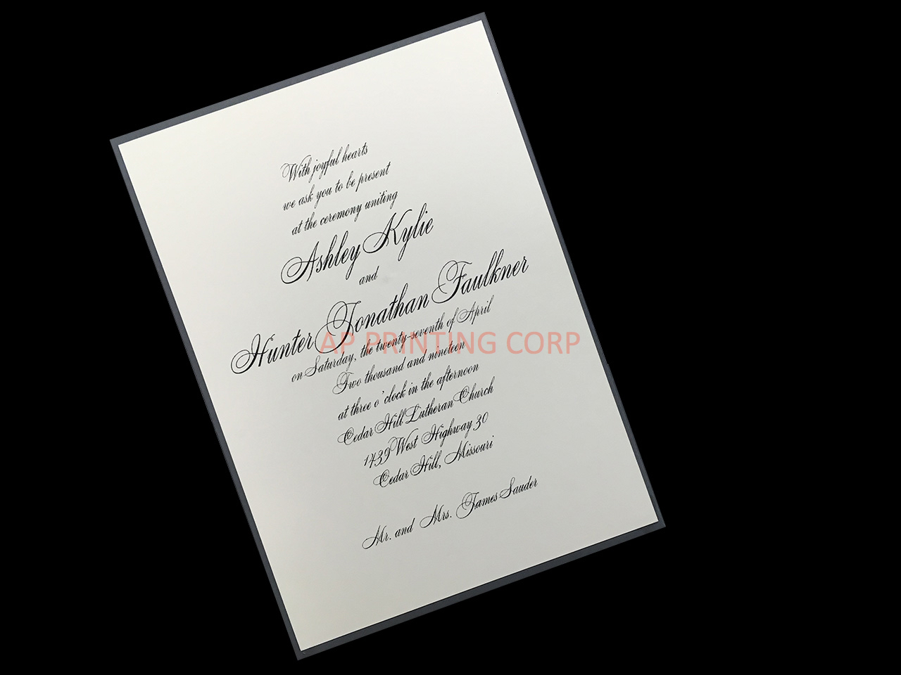 Joyful Details [CC-81] Pocket & Folder Invitation