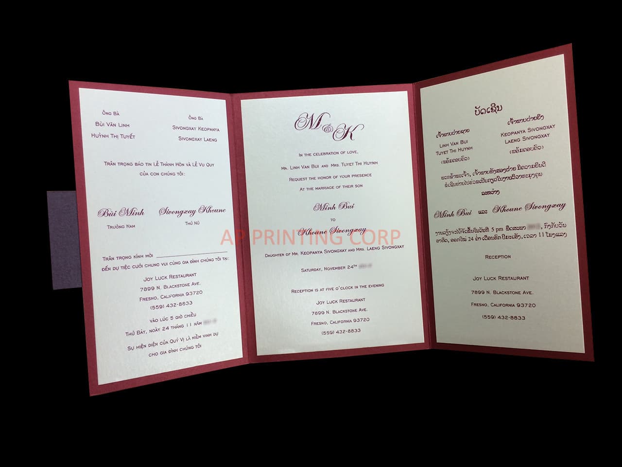 CTF-58-M-M Mars, Quartz Pocket & Folder Invitation