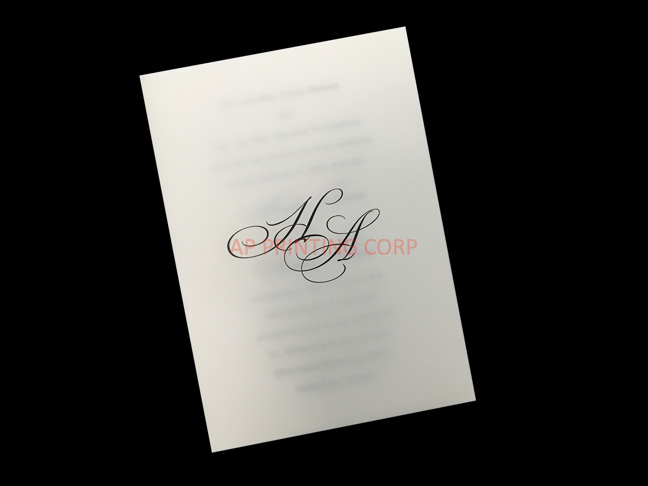 Lovely Sophisticate [CC-20] Pocket & Folder Invitation
