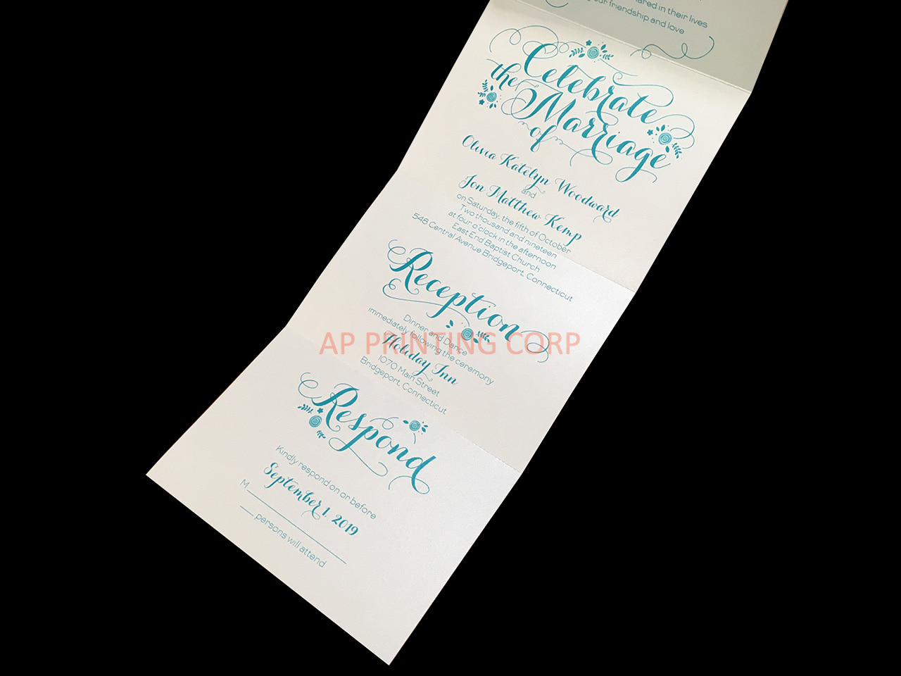 Marriage Celebration Seal & Send [CC-30] Pocket & Folder Invitation