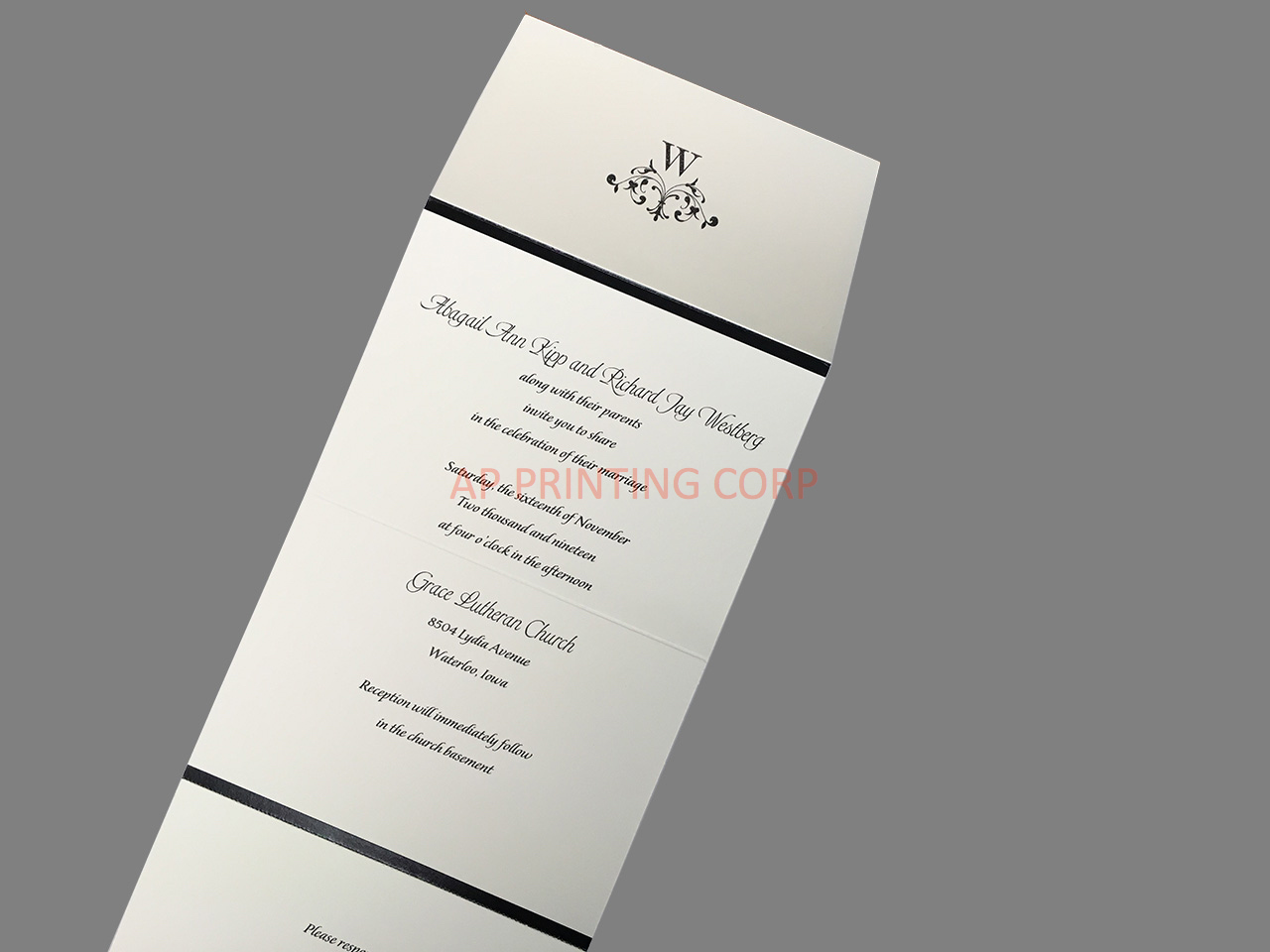 Sophisticated Style Ecru Seal & Send [CC-20] Pocket & Folder Invitation
