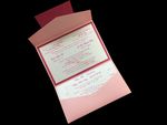 PAL-R-57-MMM Rose Quartz, Azalea, Ice Silver Pocket & Folder Invitation