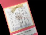 PSQ-77-NMM-2WL Overlay Coral, Gold, White Gold Bilingual Wedding Invitation