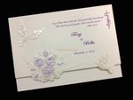 K974 [I-11] Radiant Reverie Birds & Doves Wedding Invitation