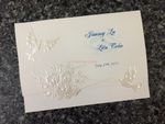 K975 [I-11] Enchanted Melody Birds & Doves Wedding Invitation