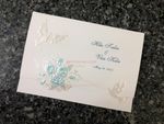 K976 [I-11] Dusk Delights Birds & Doves Wedding Invitation