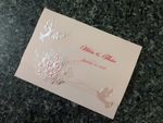 K977 [I-11] Whispering Wings Birds & Doves Wedding Invitation