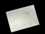 K979 [I-11] Gilded Blossoms Birds & Doves Wedding Invitation