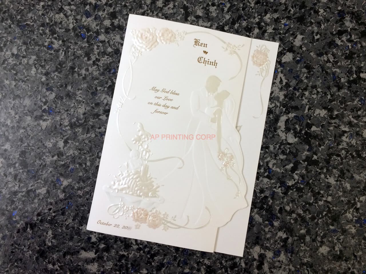 K8701 [I-11] Forever Entwined Bride & Groom Wedding Invitation