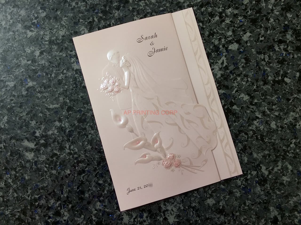 K8757 [I-11] Bridal Symphony Bride & Groom Wedding Invitation