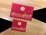 RD4-ND-V-SHV [V-L-03] Golden Bliss Bride & Groom Wedding Invitation