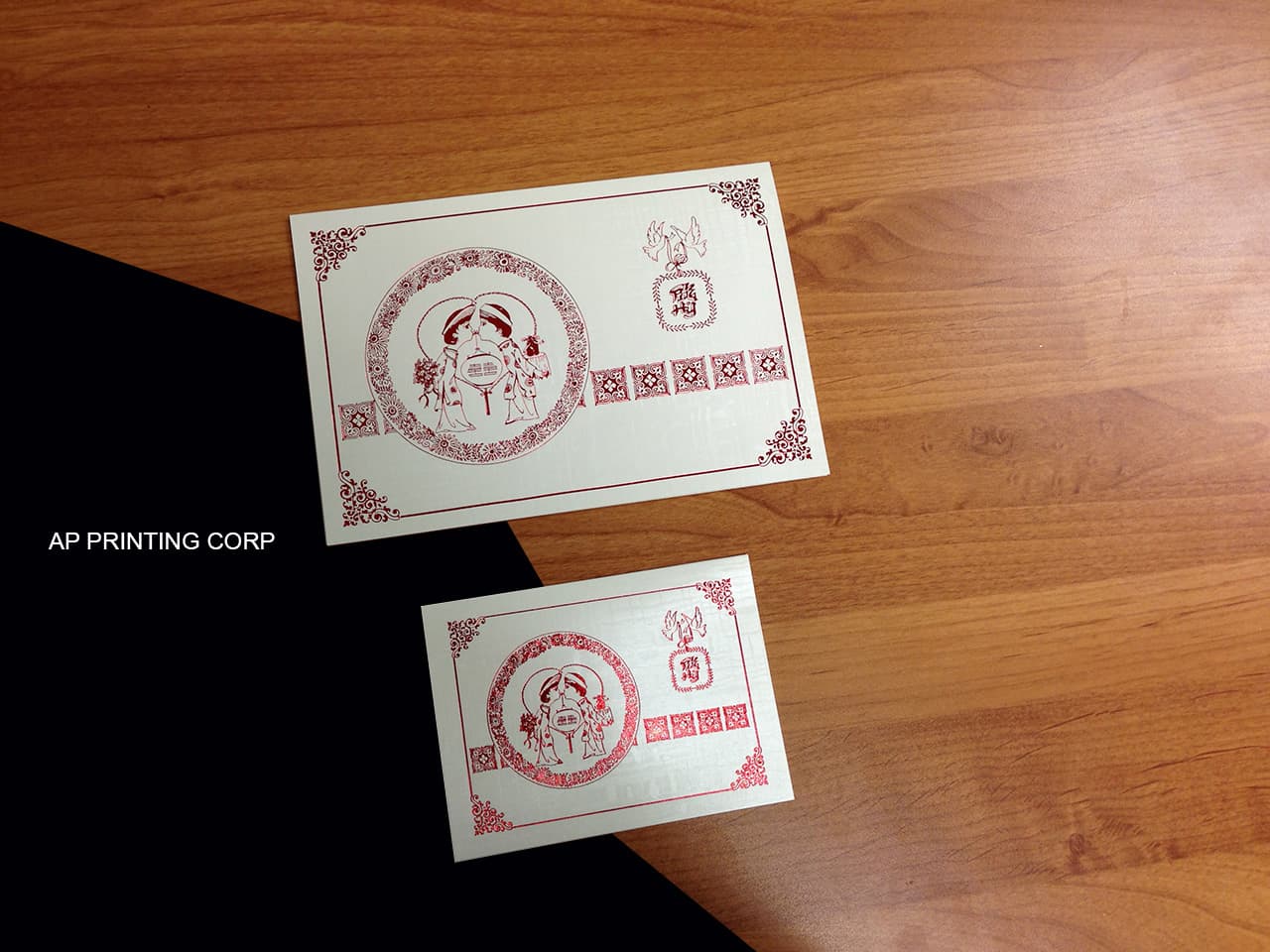 DR7-TT-D [V-L-01] Harmony in Union Bride & Groom Wedding Invitation