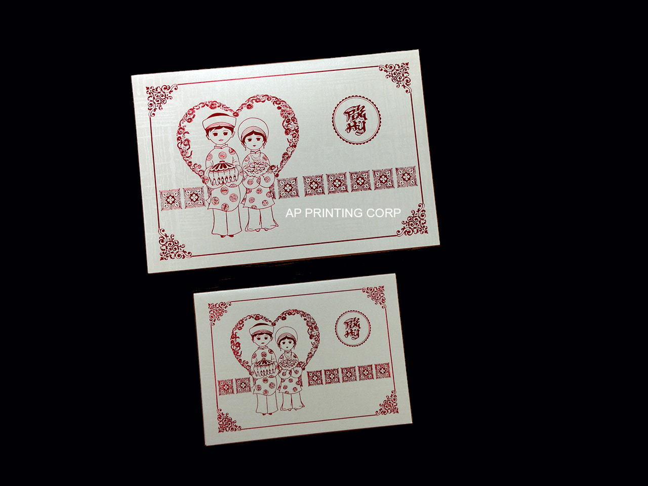 DR8-TT-D [V-L-01] Ethereal Bond Bride & Groom Wedding Invitation