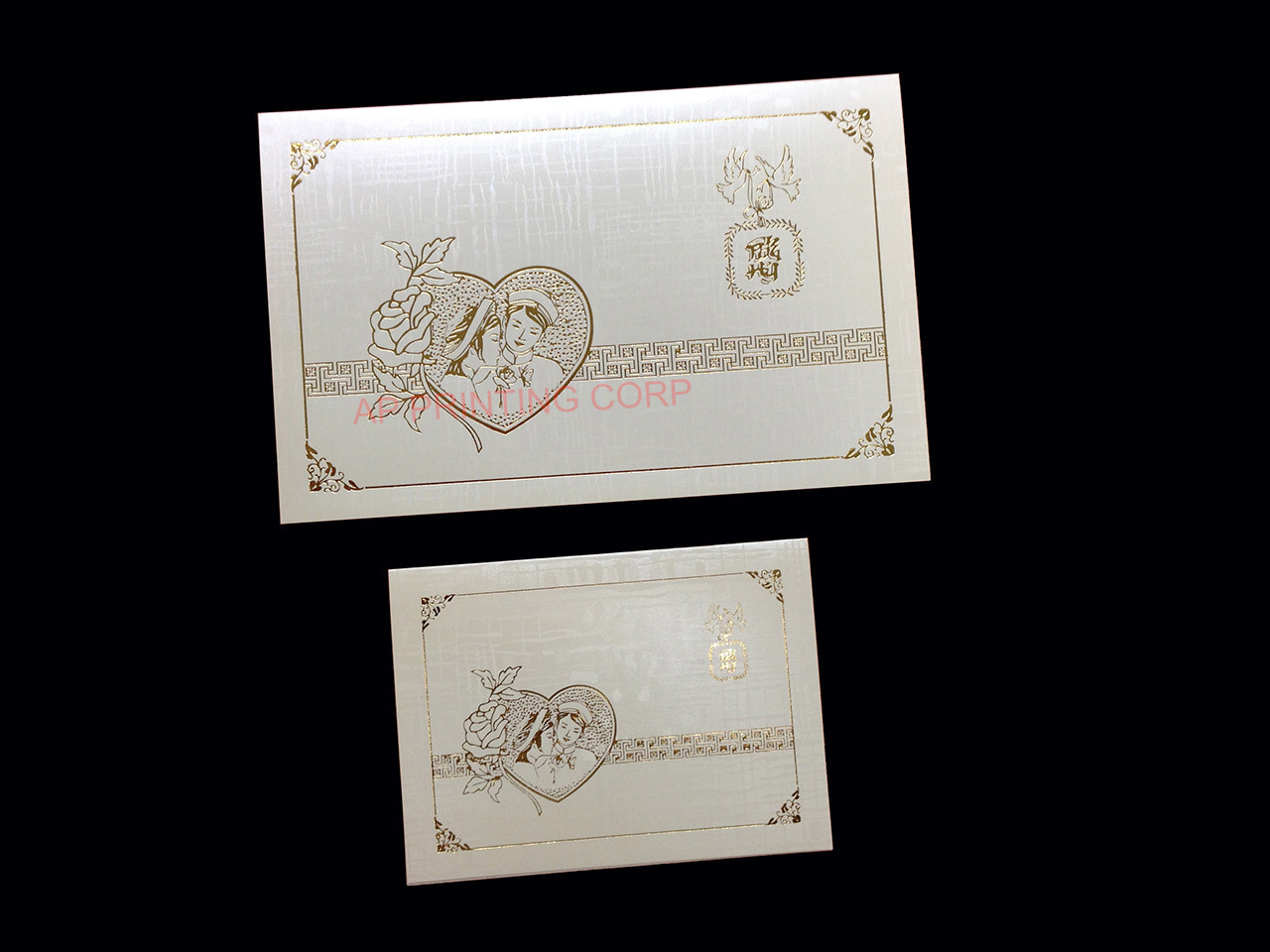 DRBH-TT-V [V-L-01] Sacred Vows Bride & Groom Wedding Invitation