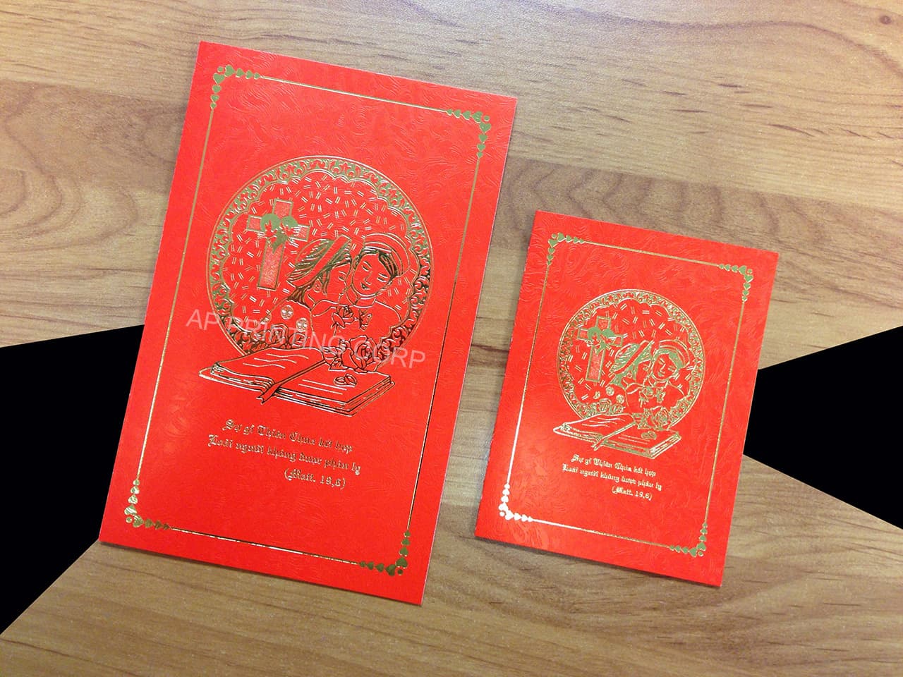 DRTG-DC-V [V-L-01] Infinite Love Bride & Groom Wedding Invitation