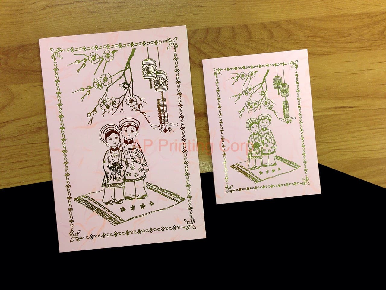 DRCM-RPL2-V [V-L-02] Enchanted Rose Garden Bride & Groom Wedding Invitation