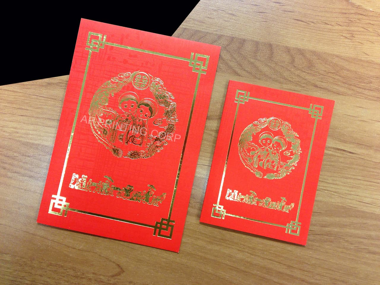 DRRP1-DT-V [V-L-02] Blooming Splendor Bride & Groom Wedding Invitation