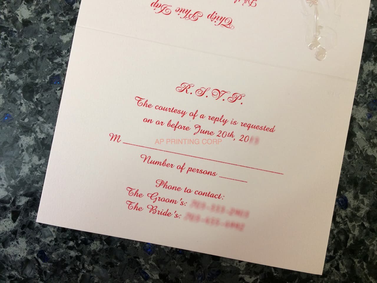 K8707 [I-11] Serenade of Love Bride & Groom Wedding Invitation