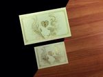 RP1-VT-V [V-L-01] Golden Dragon & Phoenix Essence Wedding Invitation
