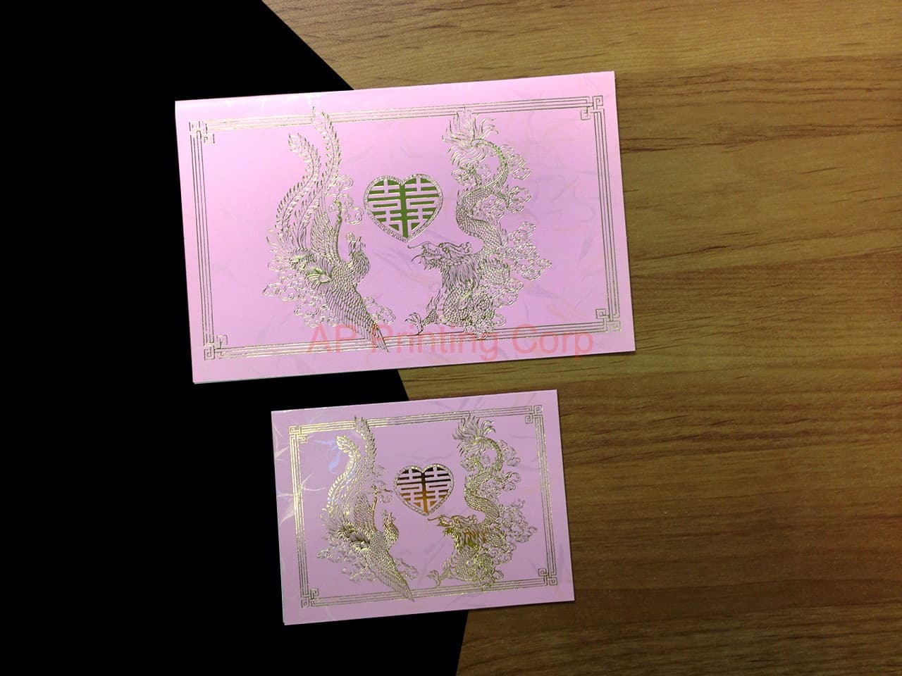 RP1-RPD-V [V-L-02] Mythical Grace Dragon & Phoenix Wedding Invitatio