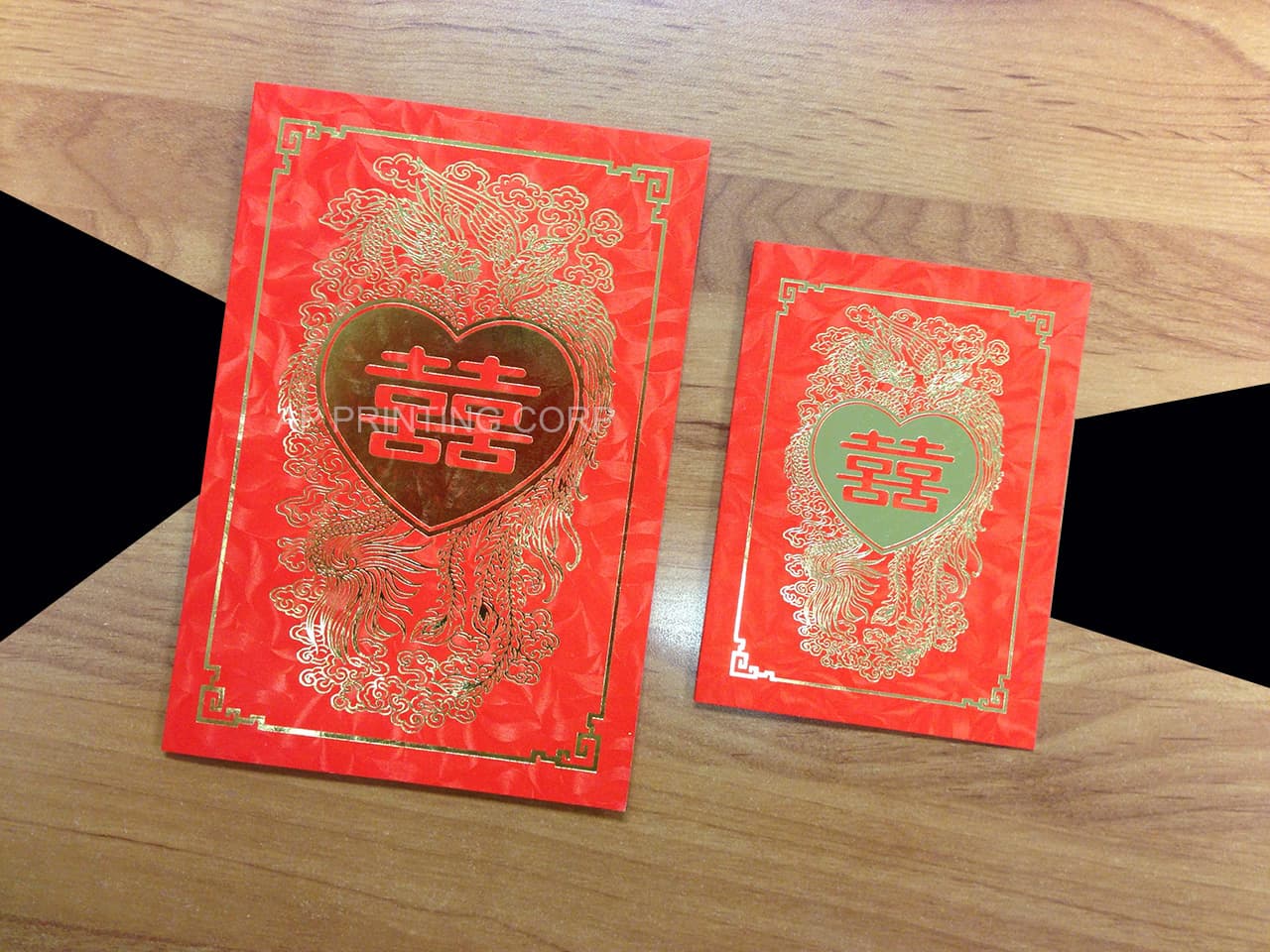 RP6-DVS2-V [V-L-02] Aesthetic Ascendance Dragon & Phoenix Wedding Invitation