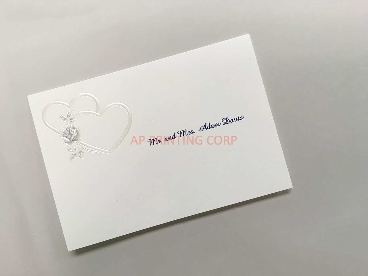 [CC-25] Ethereal Embrace Hearts Wedding Invitation