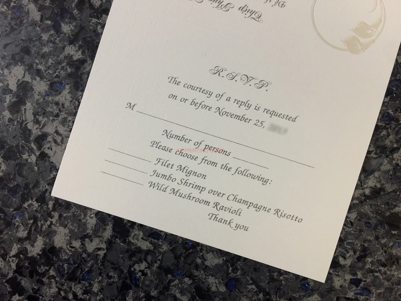 AP-[I-14] Subtle Sophistication Flowers Wedding Invitation